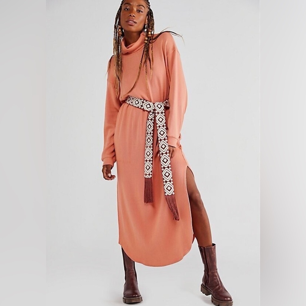 Free People Beach Georgie Oversized Knit Sweater Dress XS Never Worn